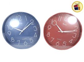 RELOJ PARED REDONDO COLOR NUMEROS GRANDE 29CM POKA (CA4964/049640)