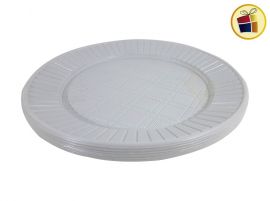 (P.R.C1.C2.F.B.RCIA )PLATO 22 BLANCO X10 GRANDE (82878) PLASTICO SAN ANDRES