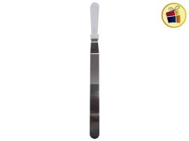 ESPATULA ACERO INOX. REPOSTERA HOJA FINA CON ANGULO 42CM BENABI (20100/201007)