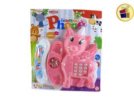 N22 TELEFONO INFANTIL UNICORNIO 16CM BLISTER FLUSS (K770W/101247)