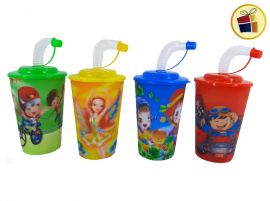 VASO PLASTICO 3D CON SORBETE GRANDE 11,5CM (875262/D80469/9805)
