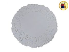 BLONDA 15CM X5 REDONDA BORDADA BLANCA Y COLOR (45189) COMERCIAL DAVIES 