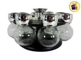 SET ESPECIEROS VIDRIO X8 GIRATORIO 13CM LABANIM (81391/810203)