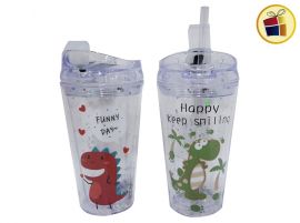 "O.F"VASO ACRILICO PARA LICUADO SORBETE ESTELLAS 18CM POKA (NS258681Z/586816) 