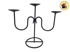 CANDELABRO METAL PINTADO PARA 3 VELAS LUVAMARK (2011/187012)
