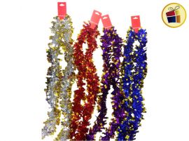 BOA NAVIDEÑA CUADRADA METALIZADA BICOLOR 6CMX2MT  FLUSS (033-18-1/000013)