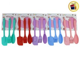 SET DE REPOSTERIA SILICONA X3 ESPATULA+PINCEL+CUCHARA (NS049101Z/491012) SHIPY