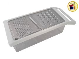 RALLADOR CON BANDEJA ACRILICA K&K 26CM POKA (585019/A104-T)