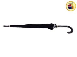 PARAGUA LARGO NEGRO FONDO METALIZADO MANGO SIMIL CUERO 80CM (600020)