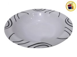 PLATO HONDO MELAMINA ESTAMPADO 22CM POKA (70031/700313)