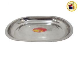  BANDEJA DE ACERO OVAL 30X21CM  (137706/CD3780) 