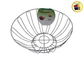 FRUTERA DE ACERO CON BASE 23CM (053869/DL1478)