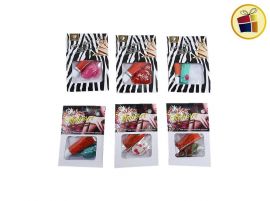 UÑAS POSTIZAS DECORADA CON PEGAMENTO BOLSA (860821/SH03-11-04)