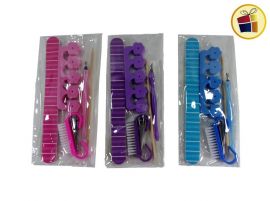 SET MANICURA X6 PIEZAS ESTUCHE PLASTICO (135058/HW54238)