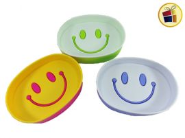 JABONERA PLASTICA OVAL CARITA 14 CM  POKA(NS230552/305528)