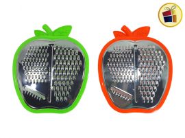 RALLADOR CON BANDEJA FORMA MANZANA 17.5X5CM POKA (056-14-4/520209/590138/HD9013Z)