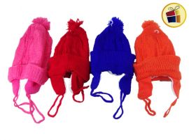 (30-50%)GORRO LANA INFANTIL CON OREJERA Y POMPOM (011161/2229)