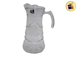 JARRA VIDRIO TALLADA TAPA ACRILICA  1800ML  POKA (61197SC/611977)