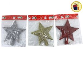 PUNTAL ESTRELLA NAVIDEÑA CON BRILLO 13X14CM EN BOLSA ATHAND (D524-19-42/020014)