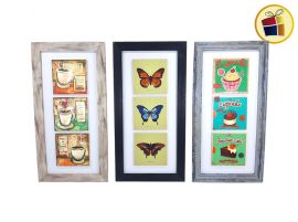 CUADRO PLASTICO SIMIL MADERA DECORADO 20X40 IDEAS (RJ1378/147197)