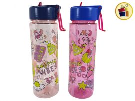 BOTELLA DEPORTIVA PLASTICA CON PICO Y ESTAMPADO 550ML MODAX (28986/30296/302969)