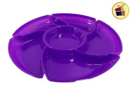 COPETINERO PLASTICO REDONDO 6 DIVISIONES TREBOL (0125/290656)