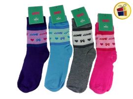 MEDIA LARGA ESTAMPADA PARA DAMA (86442)