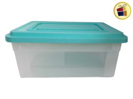 "P.C1.C2.M"ORGANIZADOR PLASTICO BAJO CAMA 54LTS CON TAPA COLOR GEMPLAST(006542) 