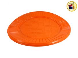 (P.R.C1.C2.F.B.RCIA)PLATO 22 NARANJA X10 GRANDE (20436) PLASTICO SAN ANDRES