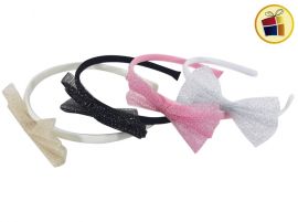 VINCHA FINA CON MOÑO Y POM POM DE TUL (10778/2884/2961)