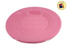 (P.R.C1.C2.F.B.RCIA)PLATO 22 ROSA X10 GRANDE (50232) PLASTICO SAN ANDRES