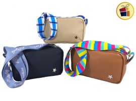 BANDOLERA CUERINA DOBLE CIERRE TIRA ESTAMPADA (75665/270)