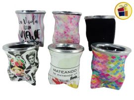 MATE DE VIDRIO FORRADOR EN GOMA EVA MOTIVOS SURTIDOS (0017/875998)