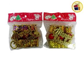 ADORNO NAVIDEÑO X10 CON 3 REGALOS+3 GLOBOS+3 TAMBORE Y CARTEL FLUSS (254696/161-15-38/417060)