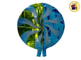 GLOBO METALIZADO CON RAYAS X1 (462-15-15/90784)CH