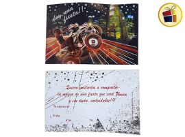 INVITACION  TODA OCASION CUATRI X10  (655564) GOLD MUNDO