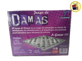 JUEGO DE MESA "DAMAS" EN CAJA CON FICHAS PLASTICAS TOTO GAMES (JM2001/820019)