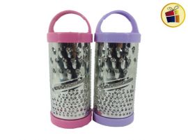 RALLADOR CILINDRICO HOJALATA CON BASE Y MANIJA PLASTICA COLOR 17CM GENESIS (2003/320881) 