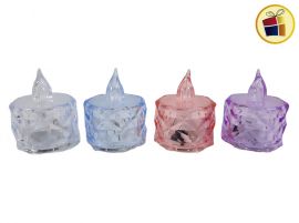 SOUVENIR VELA LUMINOSA ACRILICO COLOR X1 5CM CHICO (41293) TARUM