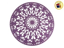 INDIVIDUAL REDONDO CALADO GOMA EVA 38CM DOS COLORES ((CH)) (325753/PST-FLT-17109)