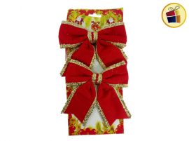 MOÑO NAVIDEÑO TELA BRILLO X2 12CM FLUSS (JT21-WD814/070012)