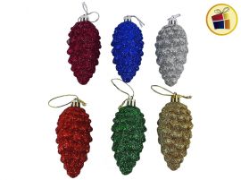 ADORNO PIÑA GRANDE X6 BRILLO 10CM FLUSS (JT21-YS159/070111)