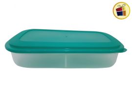 HERMETICO RECTANGULAR 2 LTS CON DIVISION DIF PLAST (411/384110)