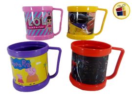 TAZA PLASTICA PERSONAJES SURTIDOS 9CM DEL GUERCIO (201305) 