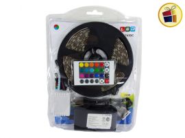 LUZ LED EN TIRA  5MTS CONTROL CAMBIA COLOR EN ACETATO TARUM (1854/5050M/RGB5050/205155) 