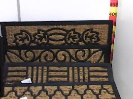 "P.C1.C2"ALFOMBRA FELPUDA COCO Y GOMA RECTANGULAR 60X40CM JAISPUR(381254/SHP-2303)