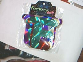 BANDERIN FELIZ CUMPLEAÑOS/ARCO IRIS/PLATA/ORO  X1 CHICO (74831) HOLO-SHOW