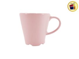 "P.R" JARRO MUG CERAMICA LISO V/COLORES 350CC 10X10CM (581022)