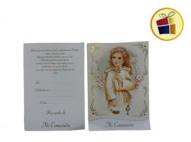 ESTAMPA COMUNION  C/GUARDA (71469/5257/71445) GOLD MUNDO