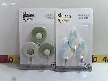 PERCHERO AUTOADHESIVO X3 VARIAS FORMAS (CH) (9803-24-50/324507)